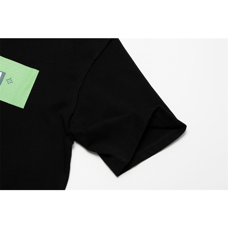 Áo Thun Tay Ngắn In Logo Mũi Tên Màu Xanh Lá L666V-