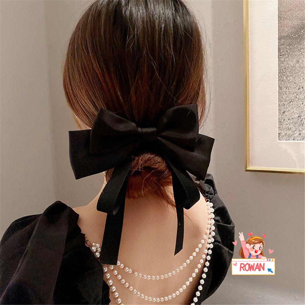 Dây Buộc Tóc Vải Satin Phong Cách Vintage Cho Nữ