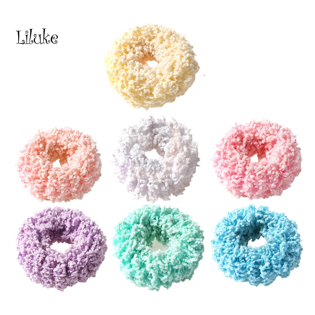 Dây Buộc Tóc Đuôi Ngựa Co Giãn Mềm Mại Màu Trơn Phát Sáng Trong Tối Độ Co Giãn Cao Dành Cho Nữ