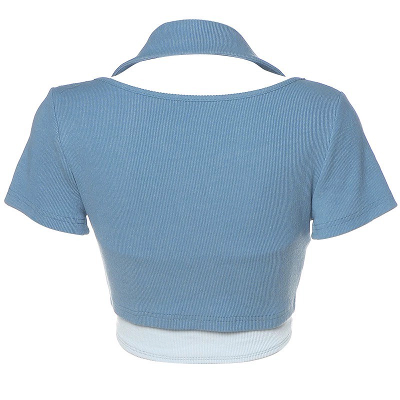 Áo Thun Ngắn Tay Màu Sắc Thời Trang Dành Cho Nữ