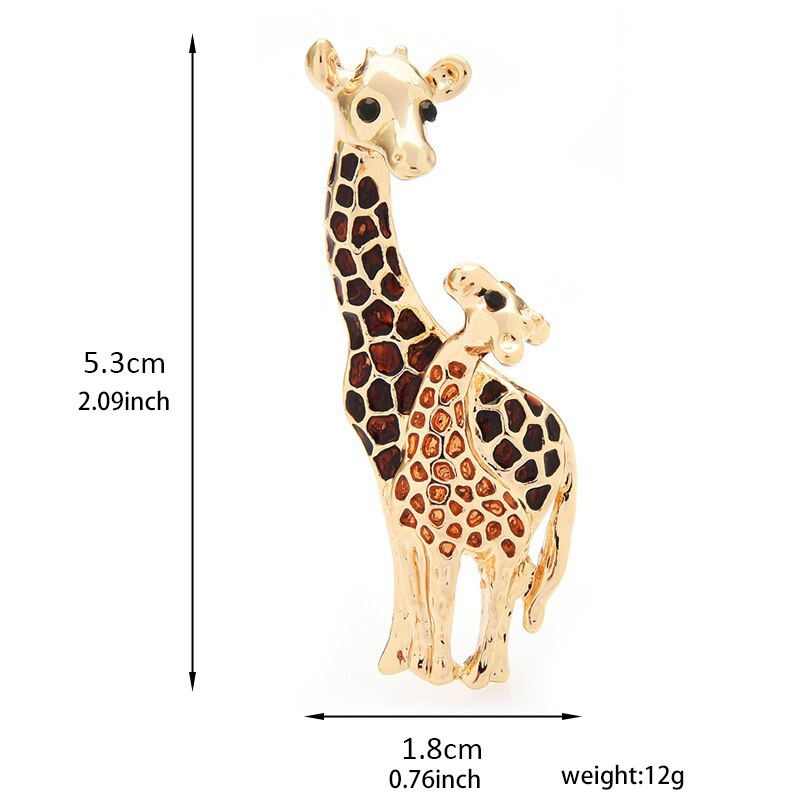 Ghim Cài Áo Hình Hươu Cao Cổ Dễ Thương Dành Cho Nữ