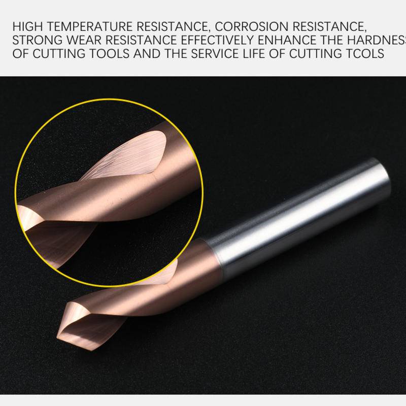 1 Mũi Khoan HRC55 Đầu Vát 90 Độ Định Vị CNC Bằng Kim Loại Nhôm / Thép