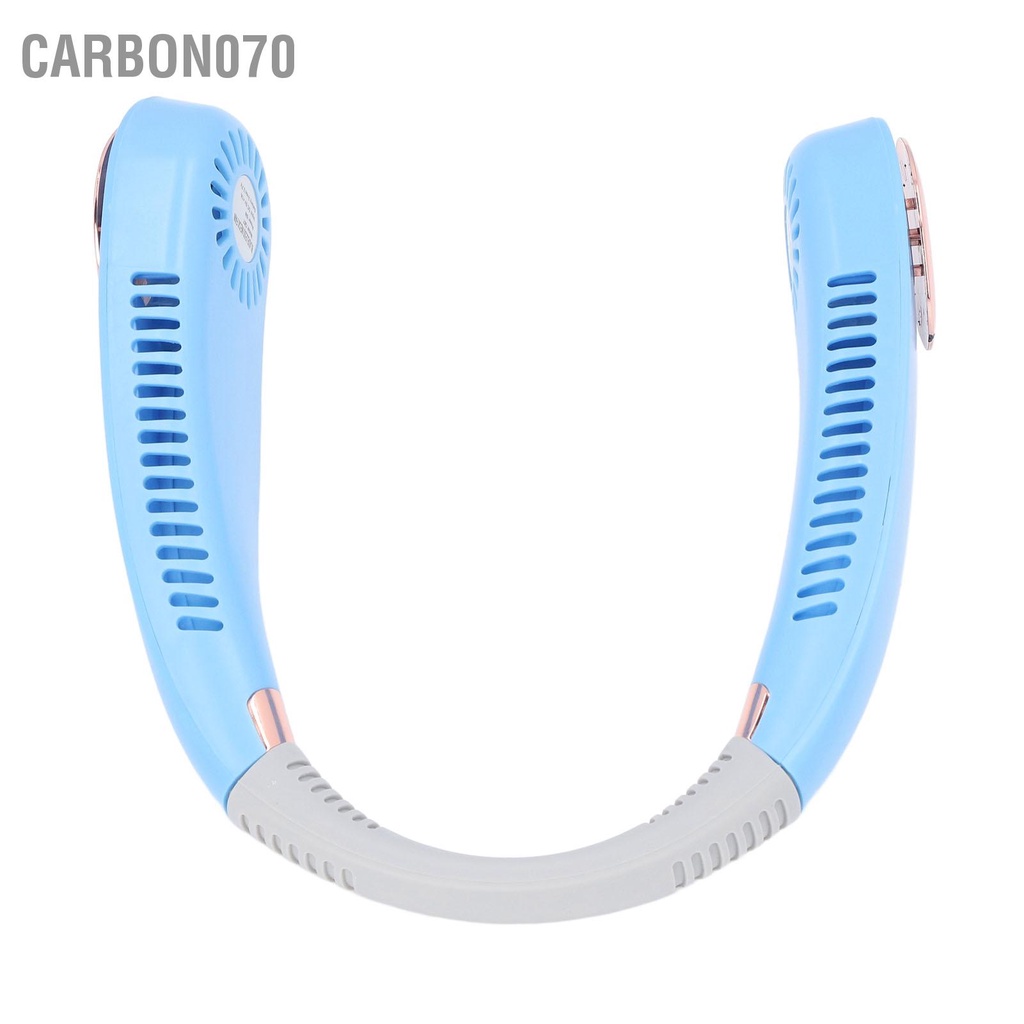 Carbon070 Làm Mát Không Khí Treo Cổ Quạt Cánh Di Động Thể Thao Với ​​7 Màu Ánh Sáng Xung Quanh Cho Ngoài Trời