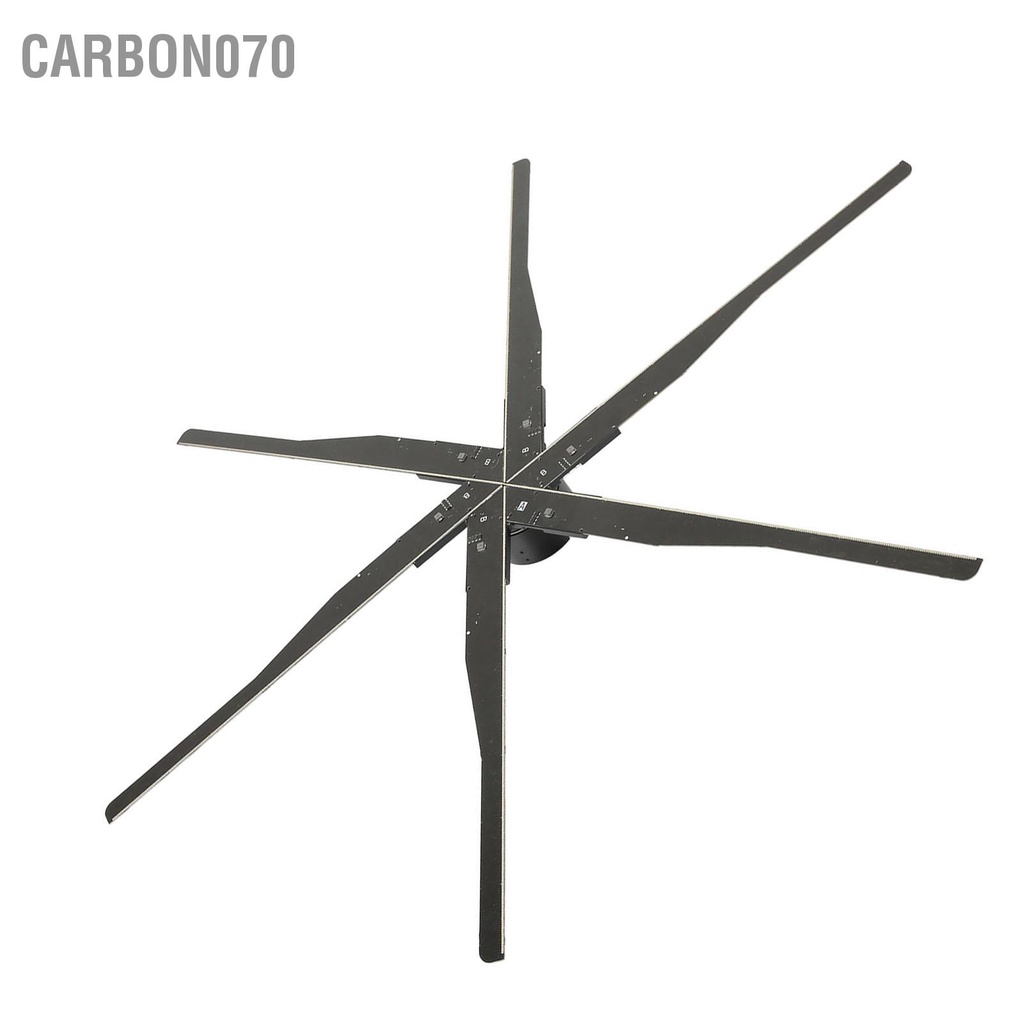 Carbon070 Máy quảng cáo hình ba chiều 3D Hệ thống treo xoay ảnh không khí 1532 Hạt đèn 6 lá chiếu 100‑240V