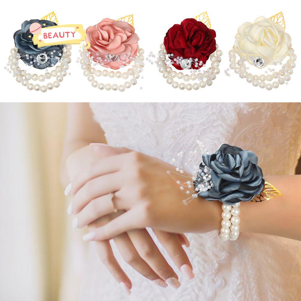 Vòng Đeo Tay Họa Tiết Hoa Thời Trang Dành Cho Cô Dâu