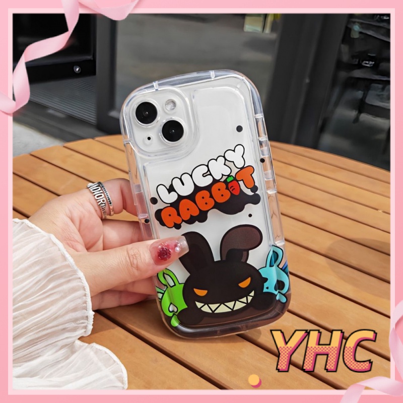 Ốp Lưng iPhone Con thỏ quái dị, camera chống chấn động, vỏ điện thoại xà phòng trong suốt Cho Iphone 6 / 6S / 6splus / se / 7 / 7plus / 8 / 8plus / X / xs / xsmax / 11 / 12 / 13 / 14 / plus / pro / pro max-226