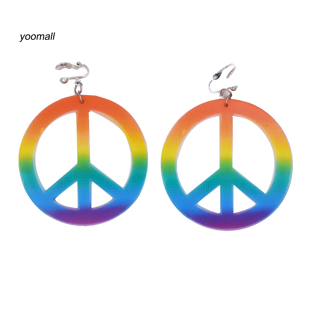 Bông Tai / Vòng cổ Biểu Tượng Hòa Bình Nhiều Màu Trang Trí Tiệc Halloween