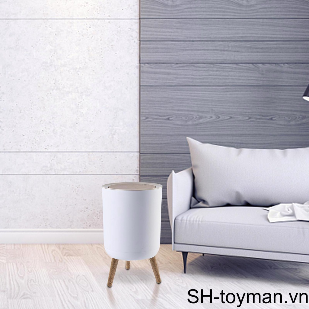 Thùng Rác Cảm Ứng Tự Động Có Nắp Đậy Tiện Dụng Cho Nhà Tắm