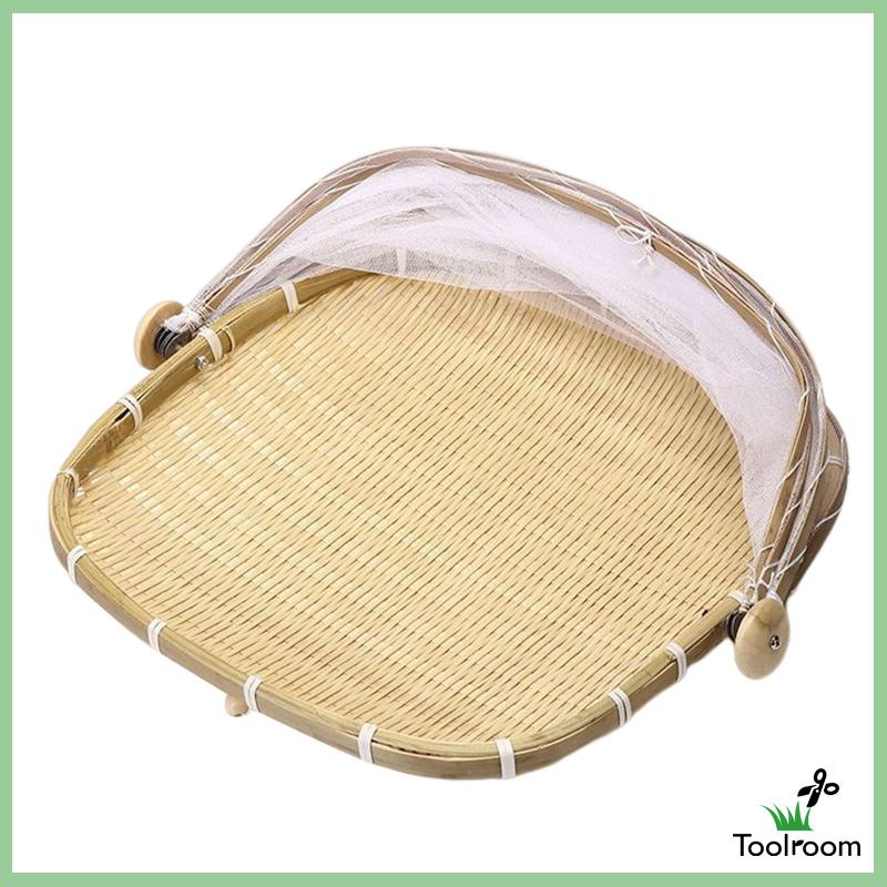 Giỏ Đựng Thức Ăn Kèm Vỏ Bọc Lưới Tiện Dụng Cho Nhà Bếp