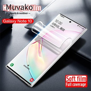 MUVAKO Ốp Điện Thoại TPU Hydrogel Siêu Mỏng Mềm Họa Tiết 3D Bảo Vệ Màn Hình HD Cho Samsung Galaxy Note 10 / 10+ Plus