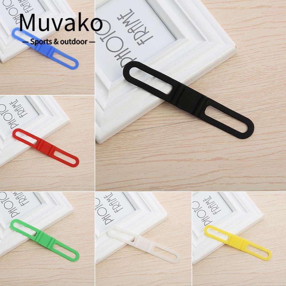 MUVAKO Dây silicone gắn đèn pin cho xe đạp tiện dụng