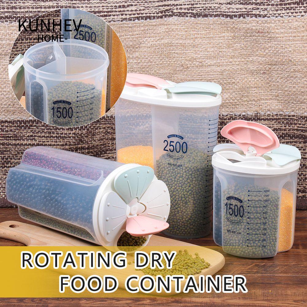 KUNHEV Hộp Đựng Ngũ Cốc Có Nắp Đậy Tiện Dụng Cho Nhà Bếp