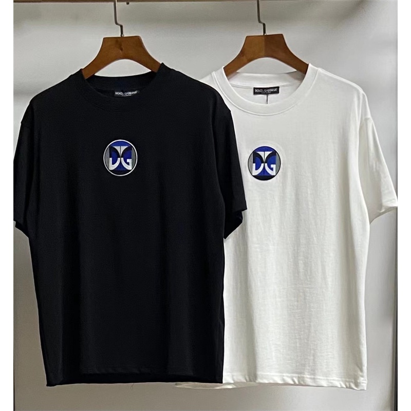 Áo Thun Cổ Tròn Thêu Họa Tiết Thời Trang Xuân Hè Châu Âu Mới Cho Nam Nữ