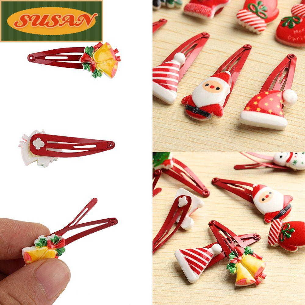 Bộ 10 Kẹp Tóc Phong Cách Giáng Sinh Dễ Thương