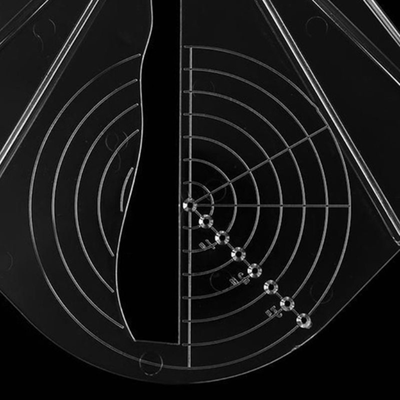 QQ Thước Đo Bằng Nhựa Chuyên Dụng Cho Thợ Mộc