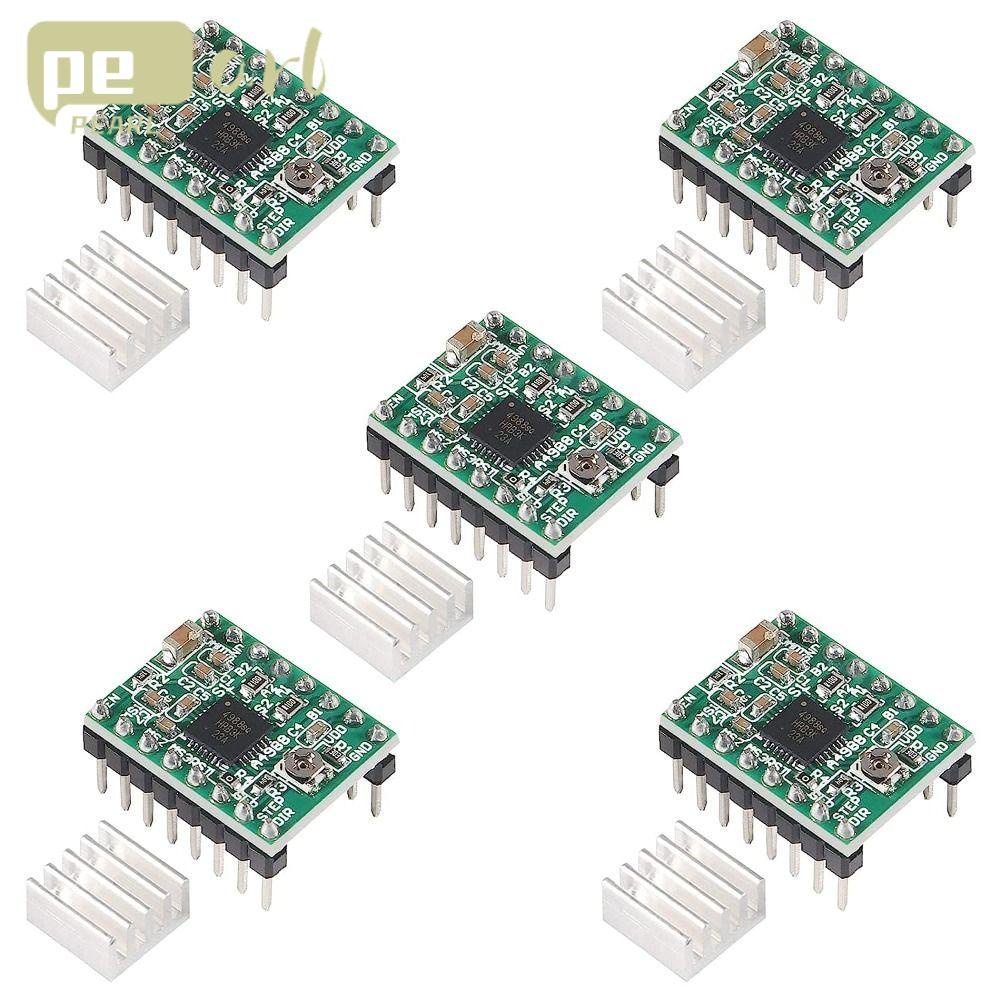 PEARLVN .Set 6 Mô-Đun Điều Khiển Động Cơ Bước Yên Tĩnh Cho Máy In 3D DRV8825