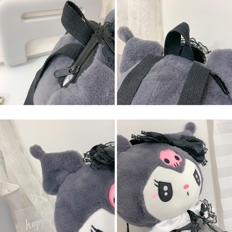 Ba Lô Hình Búp Bê Kuromi Hoạt Hình Nhật Bản Đáng Yêu