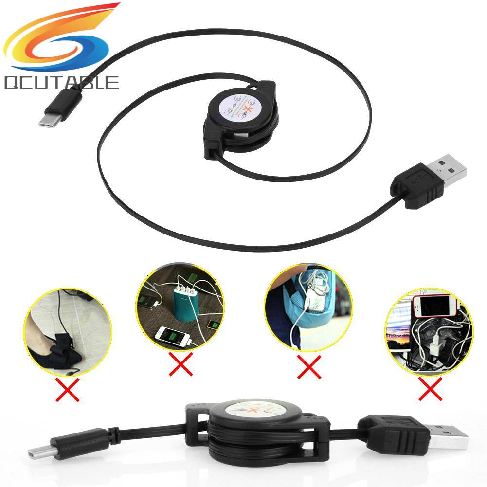 Bộ 5 Dây Cáp Sạc / Truyền Dữ Liệu USB Type-C USB3.1 Rút Gọn Được Tiện Dụng