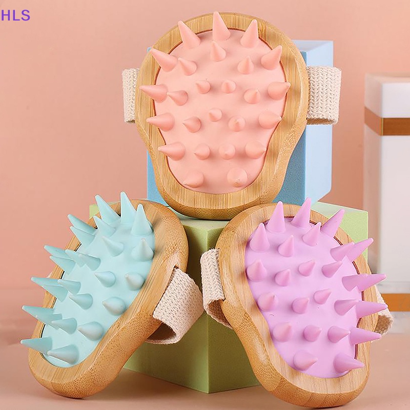 Bàn Chải Massage Da Đầu Cầm Tay Hình Tròn Tiện Dụng