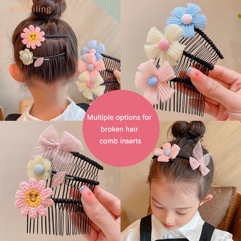 Kẹp Tóc Đính Nơ Hoa Nhỏ Xinh Xắn Thời Trang Cho Bé Gái