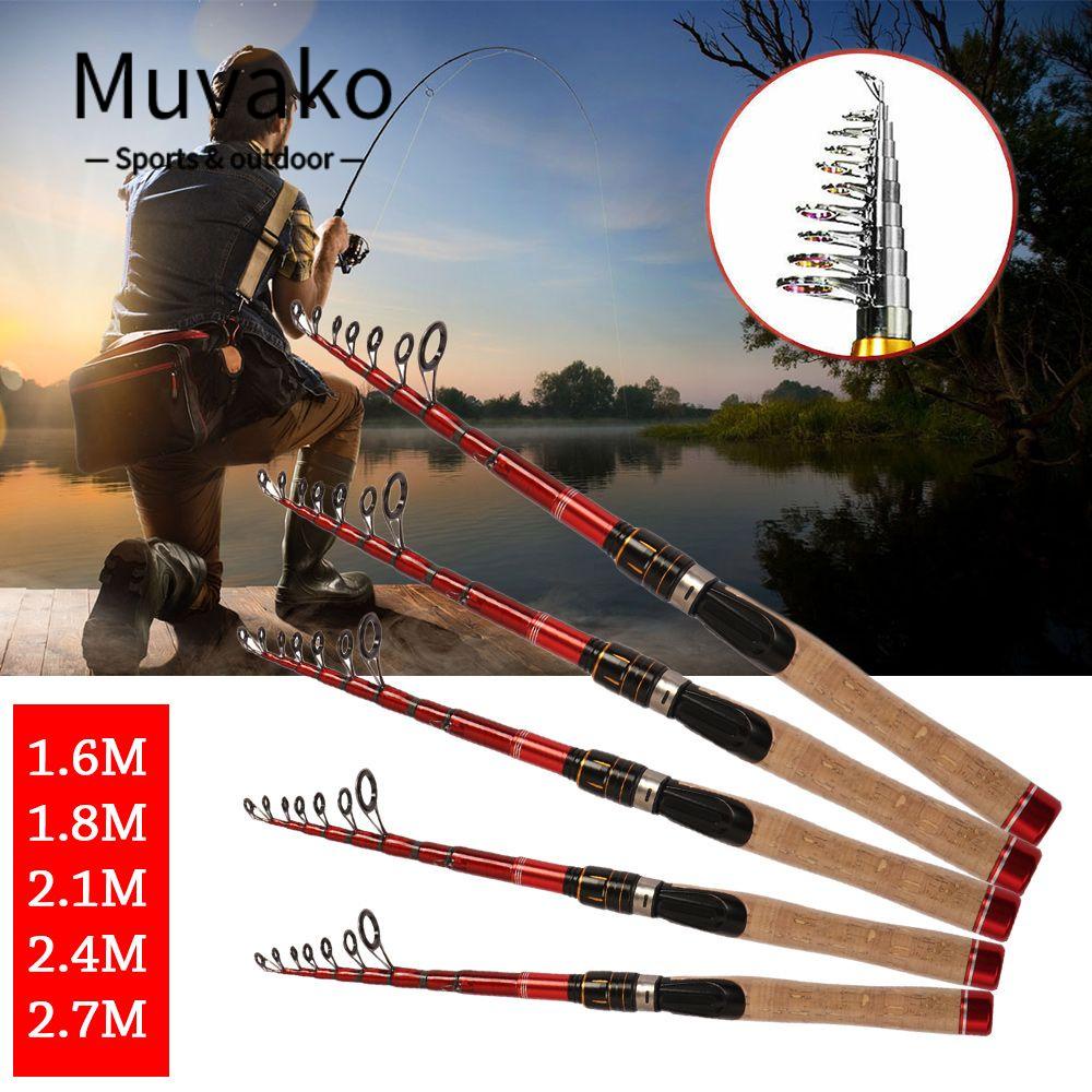 MUVAKO Cần Câu Cá Siêu Nhẹ Dễ Điều Chỉnh Mang Đi Tiện Dụng