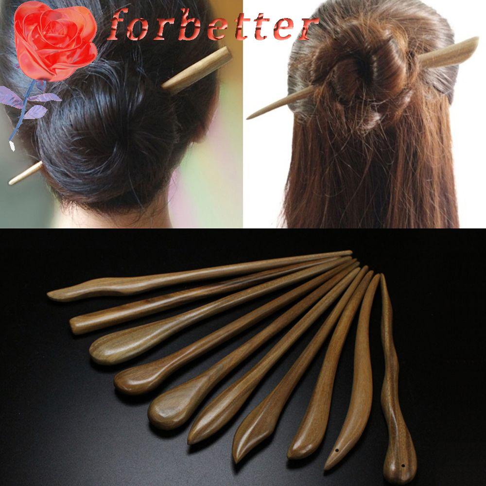 FORBETTER Đũa Gỗ Khắc Họa Tiết Phong Cách Trung Hoa