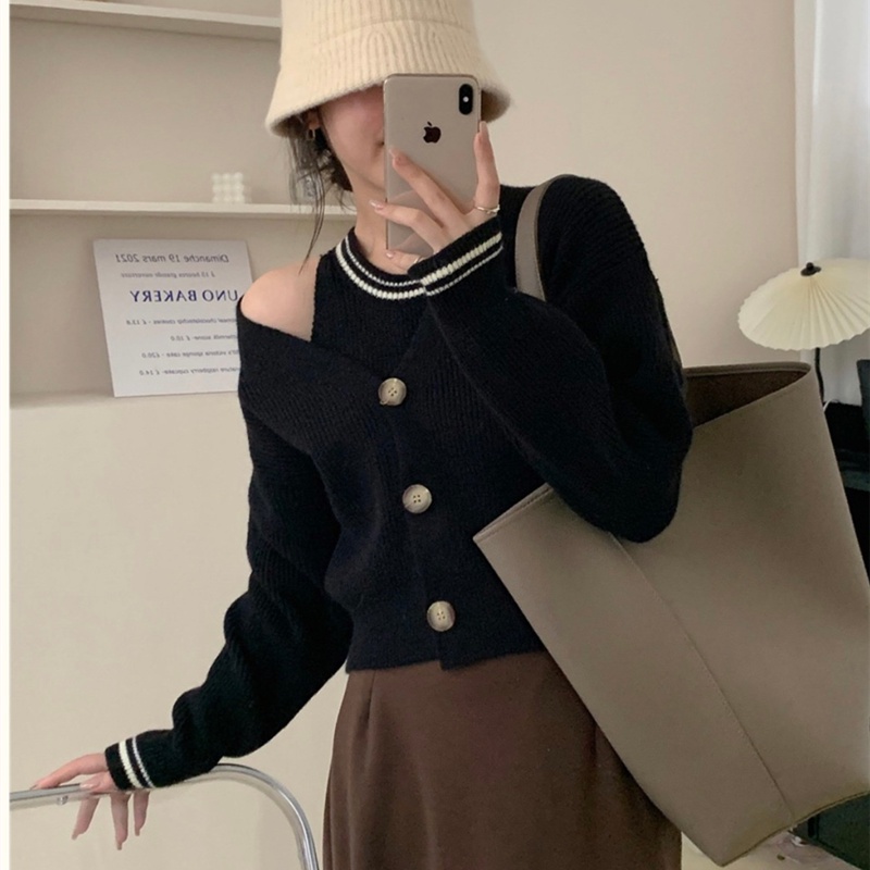 Set Áo Thun Dài Tay Cổ Tròn + Chân Váy Ôm Thời Trang Nữ