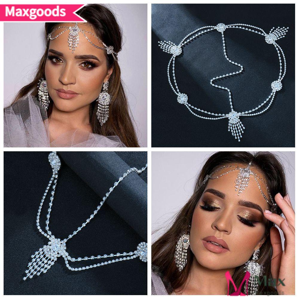 Băng Đô Cài Tóc Đính Đá Pha Lê Phong Cách Bohemian