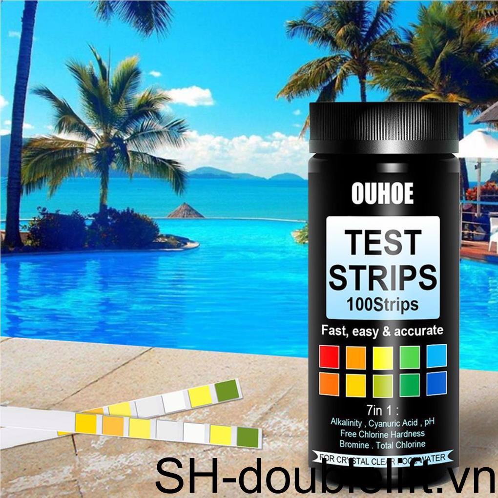 Set 100 Giấy Kiểm Tra Độ PH Chính Xác Cao 7 Trong 1 Đa Năng