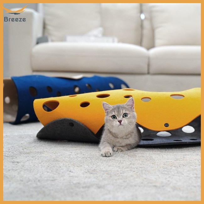 Đường Hầm Đồ Chơi Bằng Vải Nỉ Có Thể Tháo Rời Tương Tác Với Mèo Cưng Trong Nhà Diy