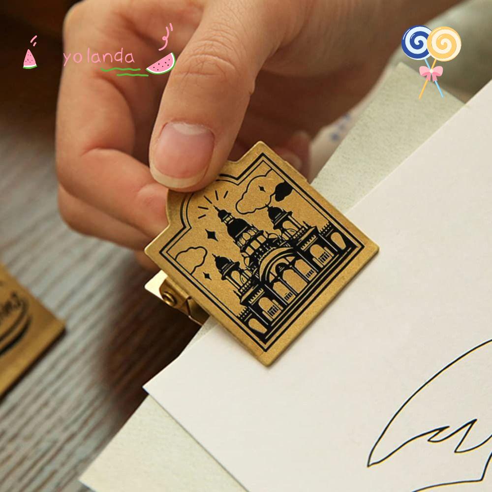 Kẹp Giữ Giấy Tờ Bằng Kim Loại Đồng Thau Tiện Dụng Cho Văn Phòng