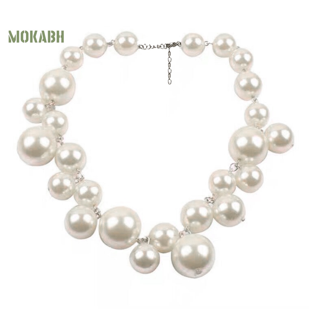 Vòng Cổ Chuỗi Hạt Ngọc Trai Giả Cao Cấp Thời Trang Dành Cho Nữ