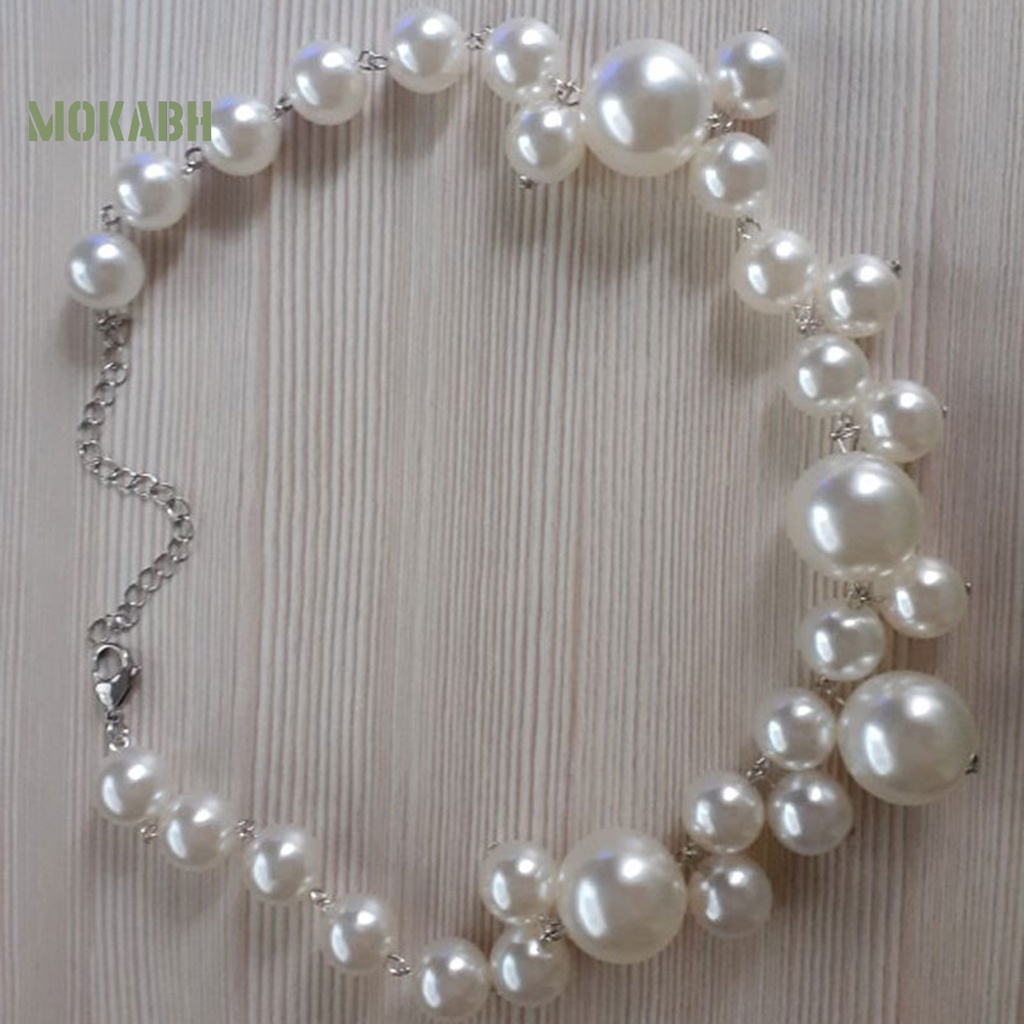 Vòng Cổ Chuỗi Hạt Ngọc Trai Giả Cao Cấp Thời Trang Dành Cho Nữ