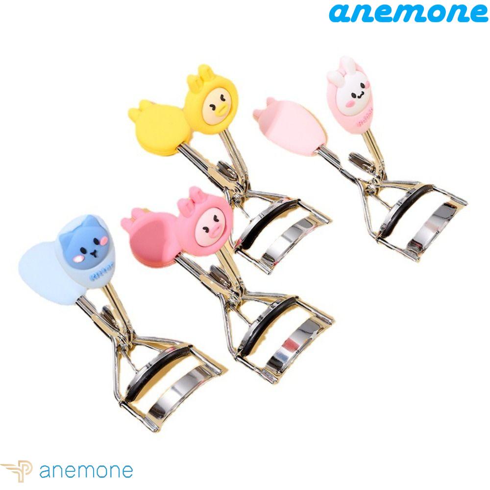 Dụng Cụ Bấm Cong Lông Mi Bằng Thép Không Gỉ Tay Cầm Hình Búp Bê Hoạt Hình Dễ Thương