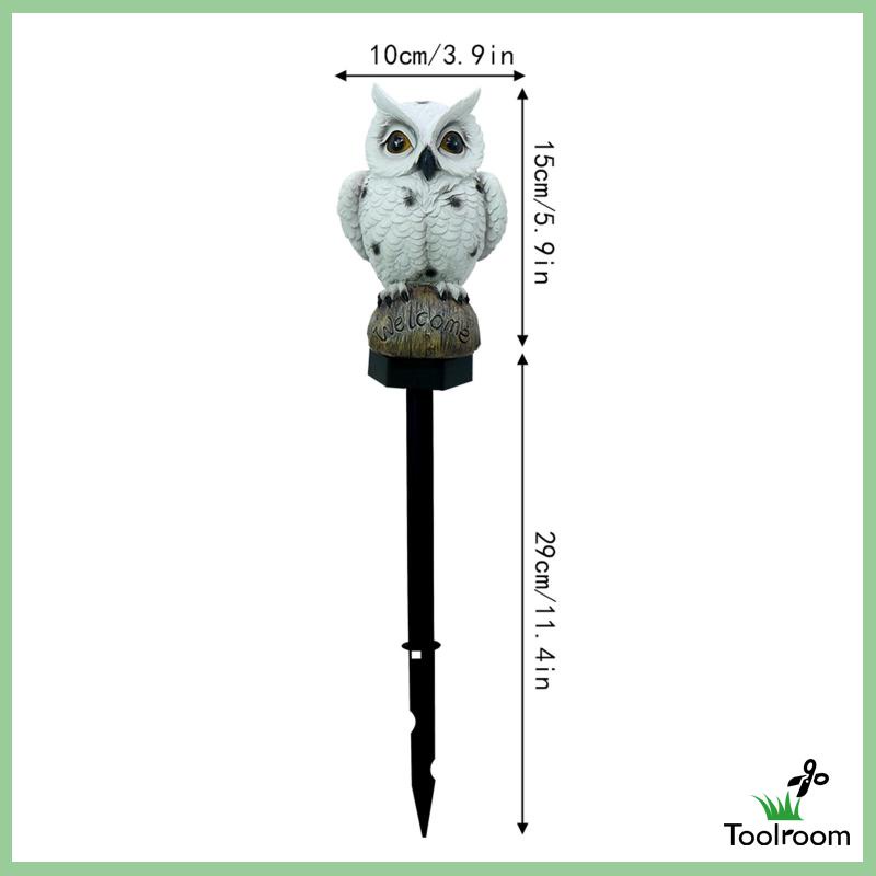 Đèn Ngủ Hình Chim Cú Sử Dụng Năng Lượng Mặt Trời Kèm Cọc Chặn