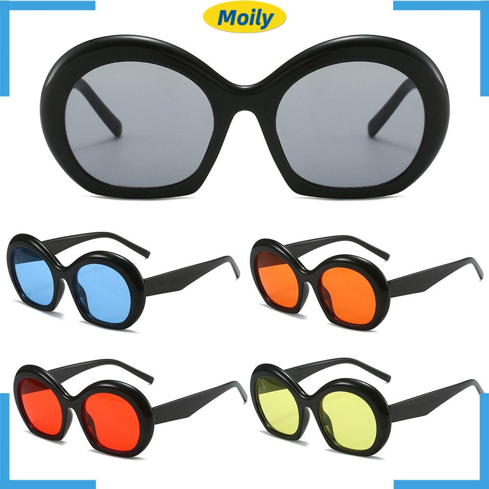 MOILYVN Kính Mát Nửa Gọng Chống Tia UV400 Phong Cách Retro