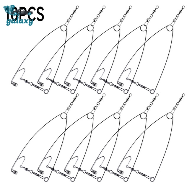 Galaxy Bộ 10 Dụng Cụ Kích Hoạt Lưỡi Câu Tự Động Bằng Thép Không Gỉ