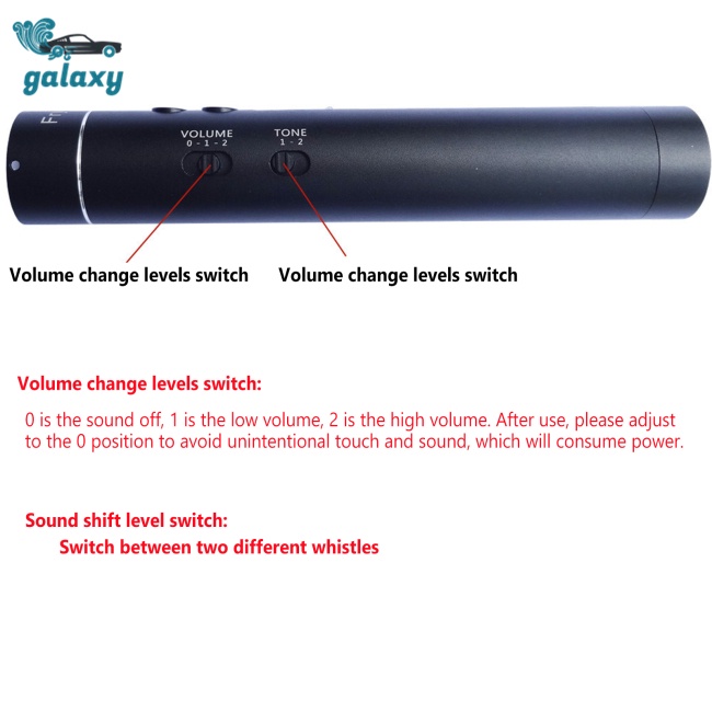 Galaxy Còi Điện Tử Bằng Hợp Kim Nhôm Độ Sáng Cao Có Thể Điều Chỉnh