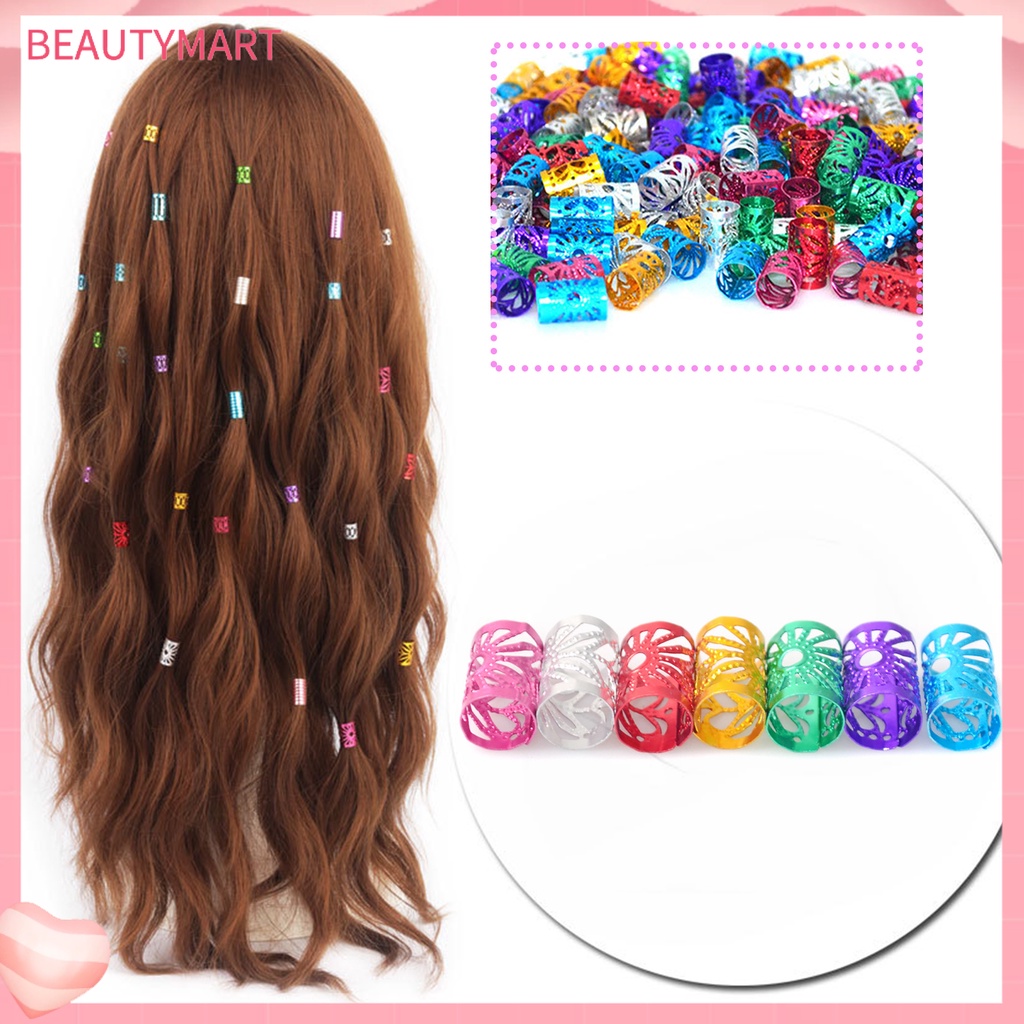 Set 50 / 100 Hạt Dreadlocks Nhiều Màu Sắc Bạc / Vàng Đồng Tùy Chỉnh Dành Cho Người Lớn
