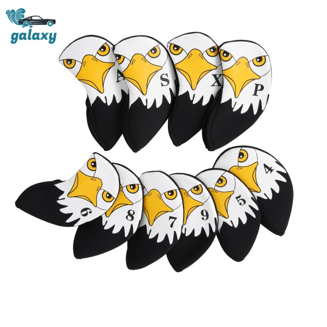 Galaxy Set 10 Vỏ Bọc Đầu Gậy Đánh Golf Chống Trầy In Số Tiện Dụng