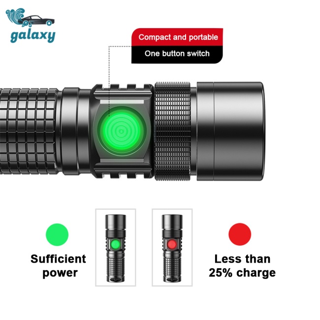 Galaxy Đèn Pin Led Mini Đa Năng Sạc Được