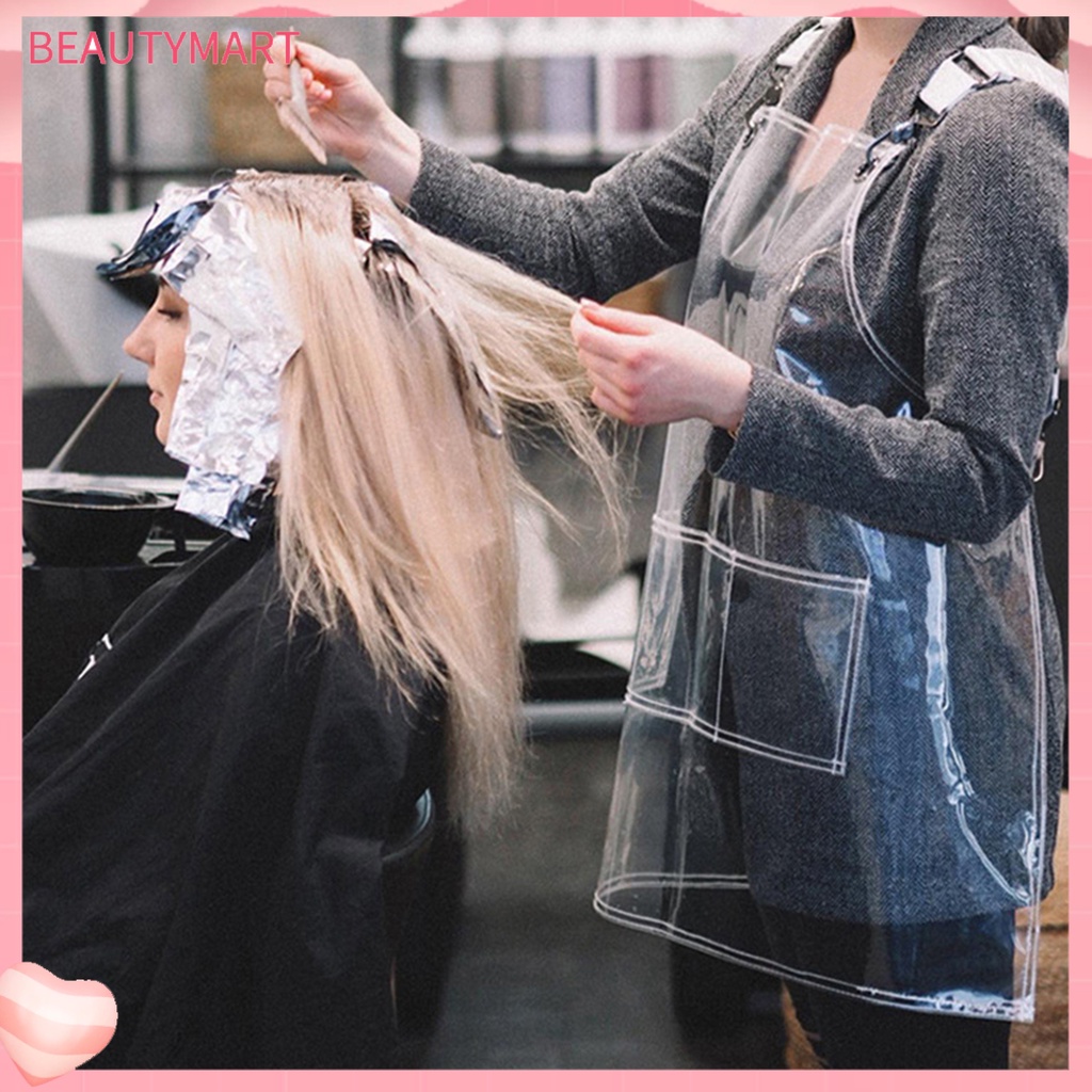 1 Bộ Tạp Dề TPU 3 Túi Chống Dính Chống Thấm Nước Có Thể Điều Chỉnh Cho Salon Làm Tóc