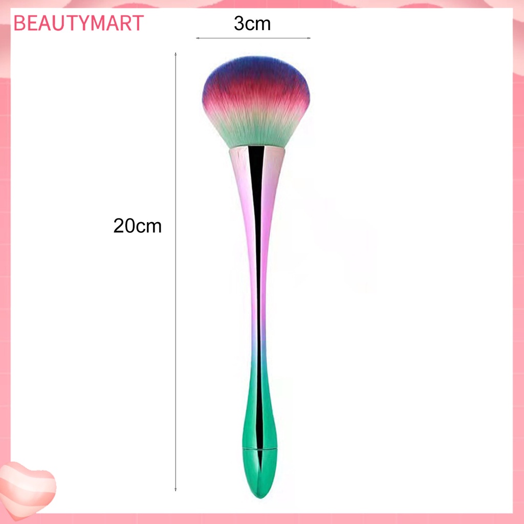 [beautymart] Cọ Trang Điểm Phủ Phấn Làm Đều Màu Da Dễ Vệ Sinh Làm Đều Màu Da Màu Vàng Hồng Đa Năng Bằng Nhựa Phụ Kiện Trang Điểm Hàng Ngày