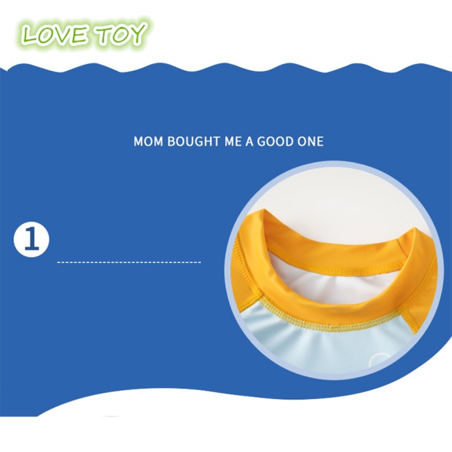 Bộ Đồ Bơi 3 Món Áo + Quần Short + Mũ Bơi Họa Tiết Hoạt Hình Cho Bé Trai