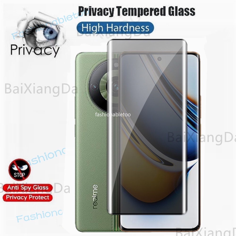 Phim bảo vệ màn hình kính cường lực riêng tư chống gián điệp cho Realme 11 12 pro plus 12pro + 12proplus 12 + 11proplus 11pro + 11Nfc 11X Realme11pro + Realme12 + Realme12pro + 4G 5G