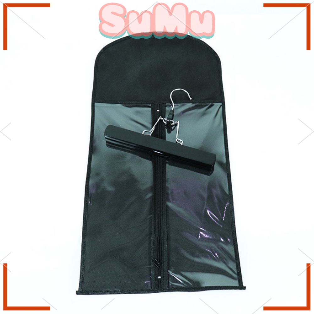 SUMU Túi Đựng Tóc Giả Màu Đen Có Móc Treo Tiện Dụng