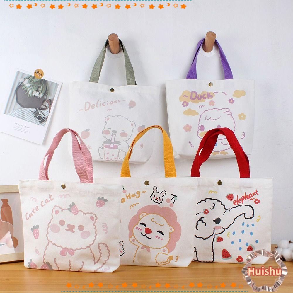 HS Túi Vải Canvas Đeo Vai Thời Trang Cá Tính Trẻ Trung