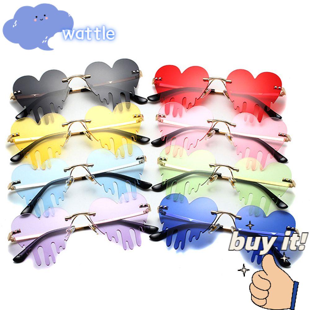 WATTLE Kính Mát Hình Trái Tim Đính Đá Sang Trọng