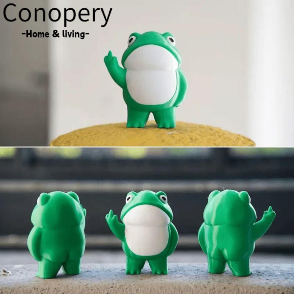 CONOPERYTượng Ếch Conopeious Bằng Nhựa Resin Dễ Thương Trang Trí Vườn