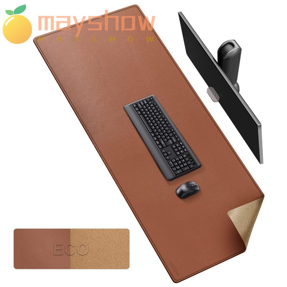 MAYSHOW Tấm Lót Chuột Máy Tính Màu Nâu Cỡ Lớn Tiện Dụng